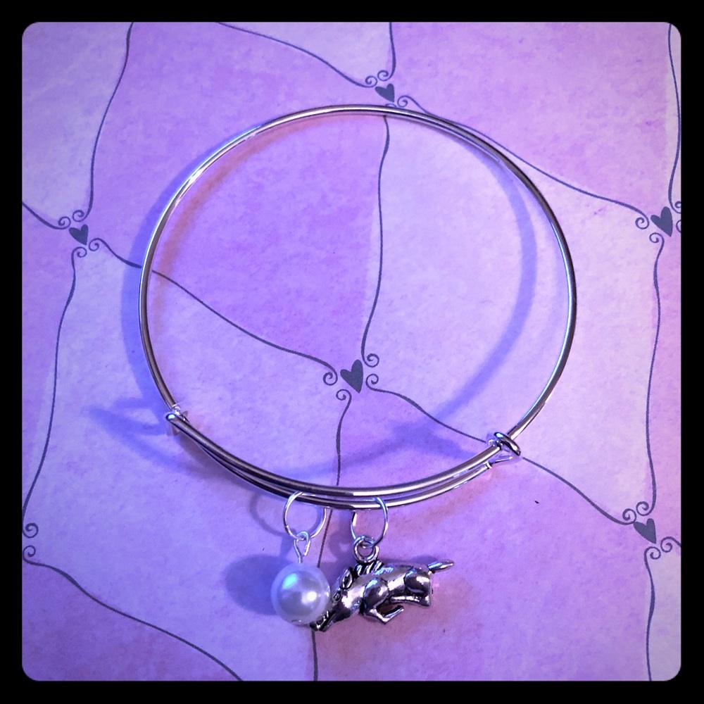 💙🌺Pearl Beaded Hog Adjustable Bracelet🌺💙
